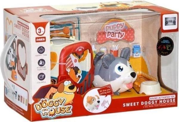Aya Toys Çocuklar İçin Sesli Köpek Bakım Çantası ve Evi - Image 1