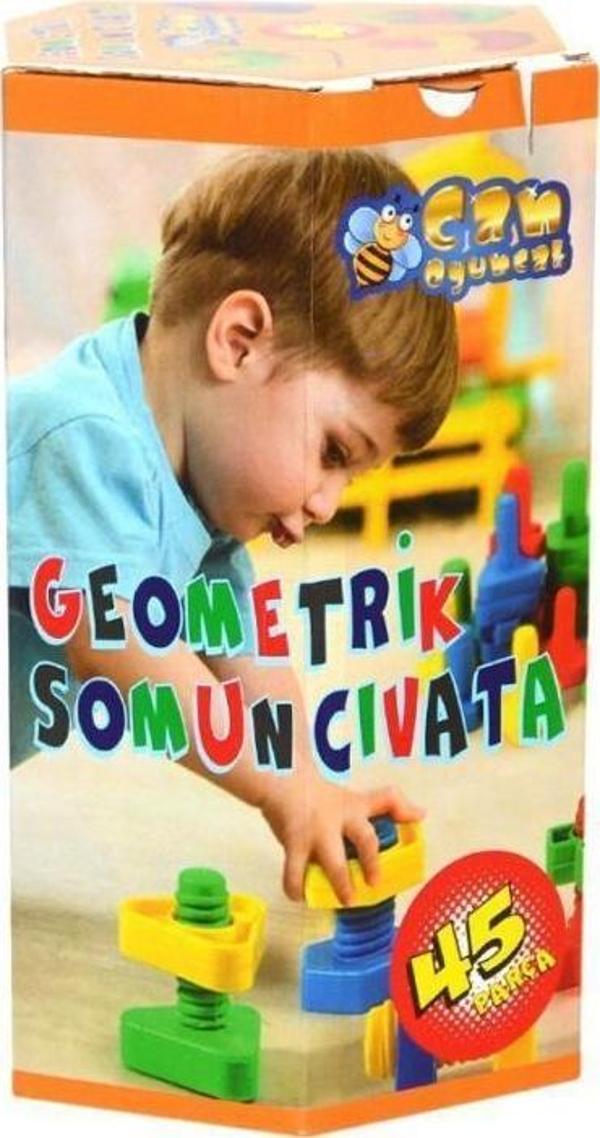 Can Oyuncak Geometrik Somun Vida Çevirme Oyunu HC1010 - Image 1