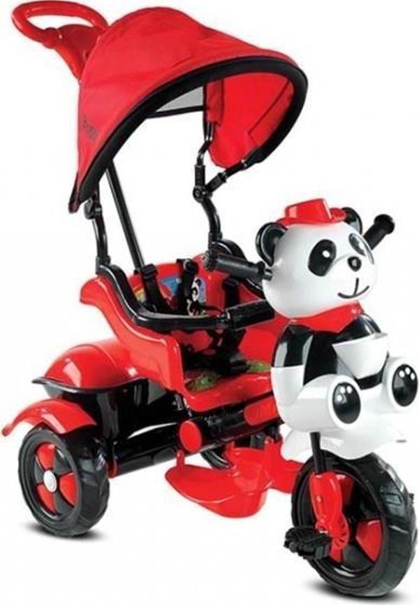 Babyhope 127 Little Panda 3 Tekerlekli Bisiklet Kırmızı - Image 1