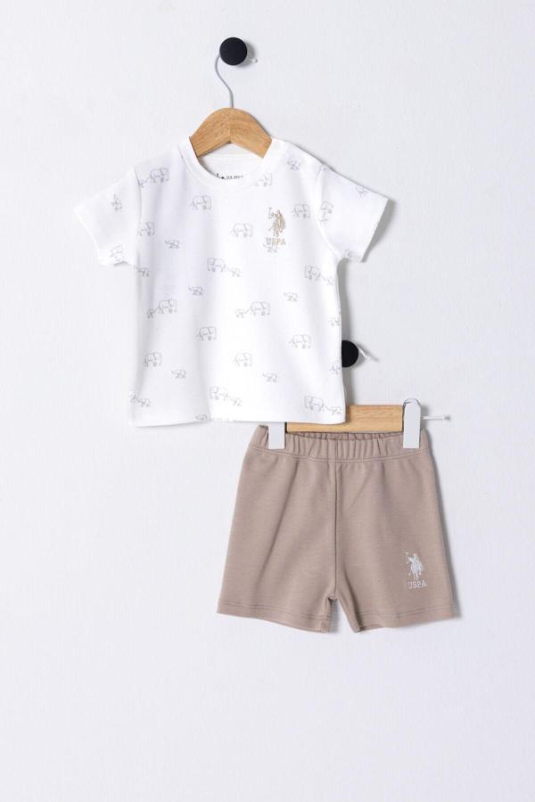 U.S. Polo Assn. Erkek Bebek Beyaz Bebek Takım - Image 1