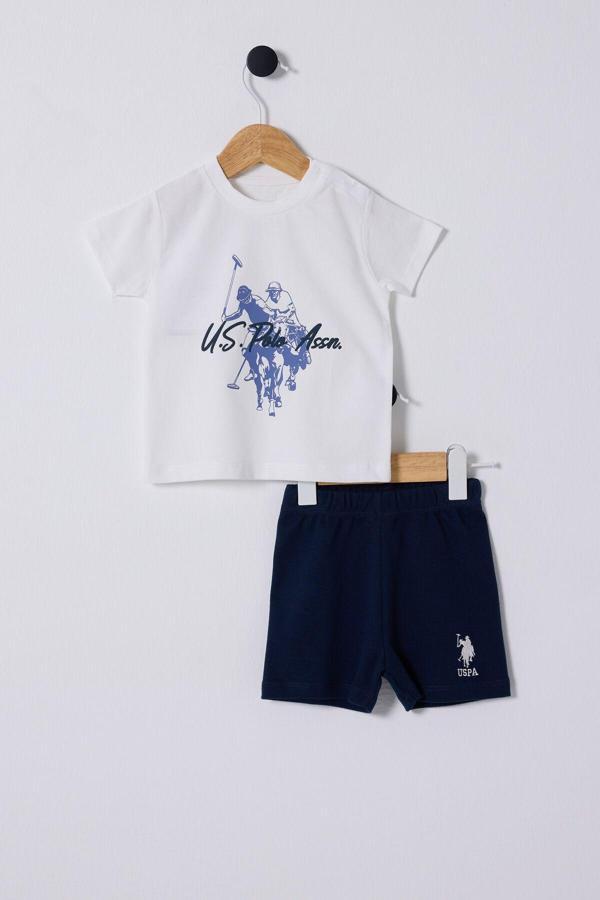 U.S. Polo Assn. Erkek Bebek Beyaz Bebek Takım - Image 1