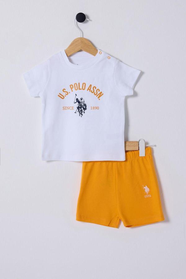 U.S. Polo Assn. Erkek Bebek Beyaz Bebek Takım - Image 1