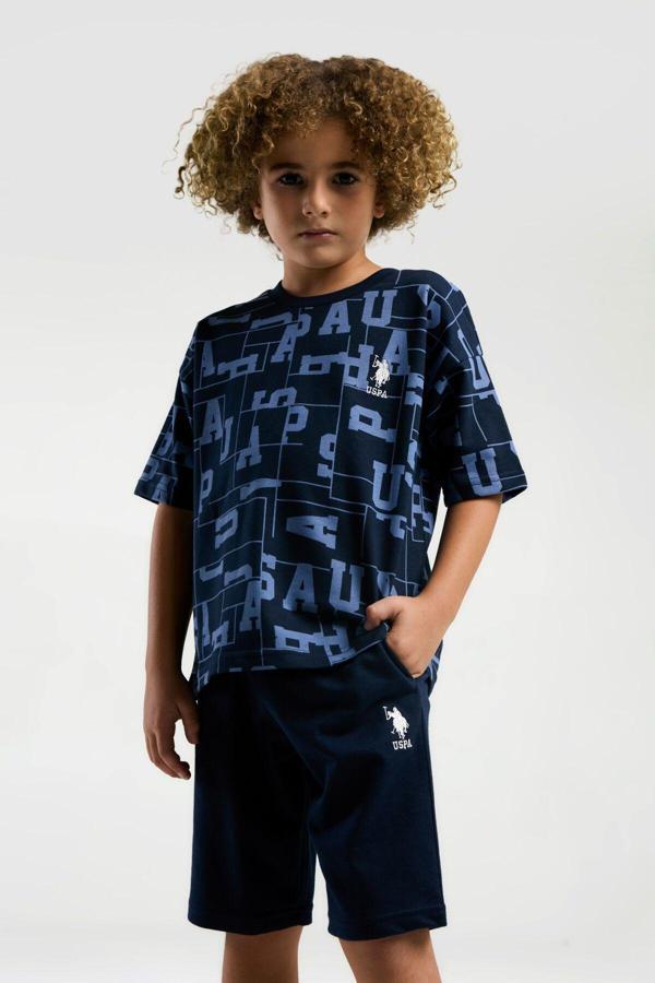 U.S. Polo Assn. Erkek Çocuk Lacivert Bermuda Takım - Image 1