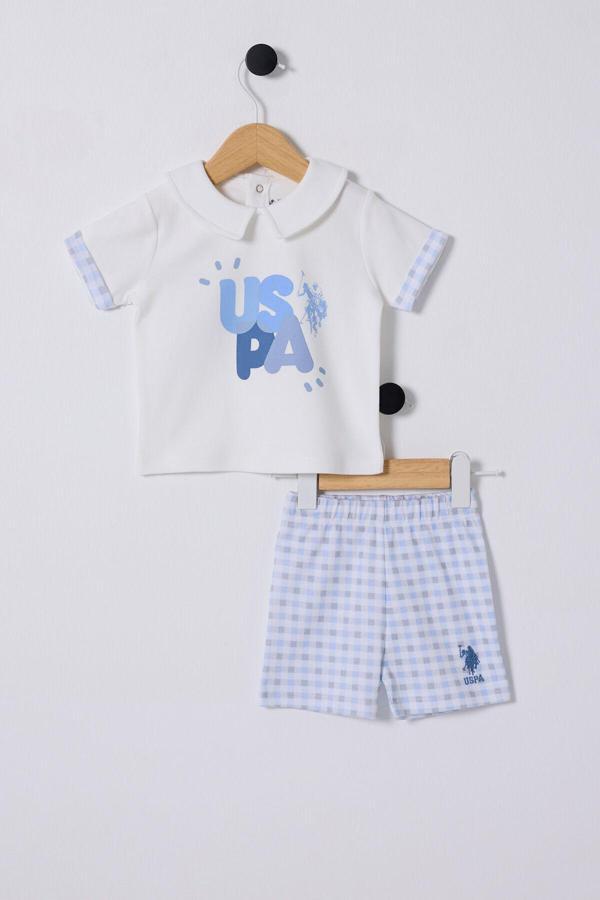 U.S. Polo Assn. Erkek Bebek Beyaz Bebek Takım - Image 1