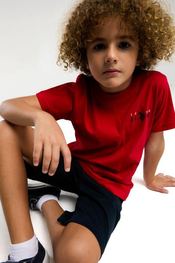 U.S. Polo Assn. Erkek Çocuk Kırmızı Bermuda Takım - Image 1