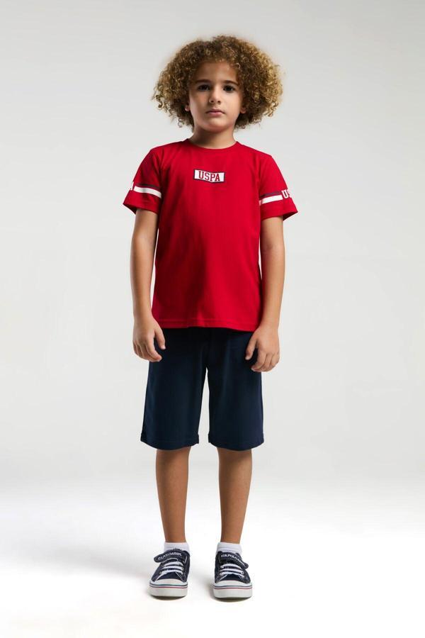 U.S. Polo Assn. Erkek Çocuk Kırmızı Bermuda Takım - Image 1