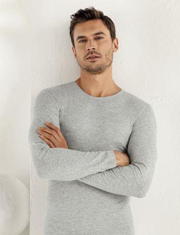 Şahinler Erkek Likralı Uzun Kollu Fanila Atlet E071 - Image 1