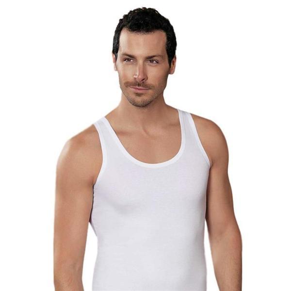 Şahinler Erkek Likralı Süprem Atlet Beyaz E066 - Image 1