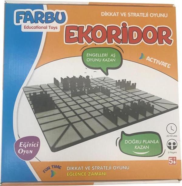 Farbu Oyuncak Ekoridor Ahşap Koridor Labirent Engel Ve Sıkıysa Engelle  Zeka ve Strateji Oyunu - Image 1