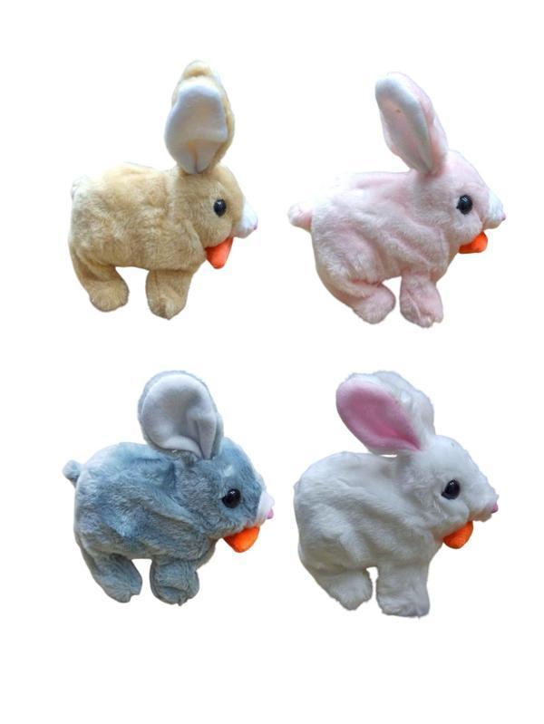 Karşınızda Neşeli Mi Neşeli: Zıplayan, Hareketli, Sesli, Işıklı ve Sevimli Peluş Tavşan Oyuncak! - Image 1