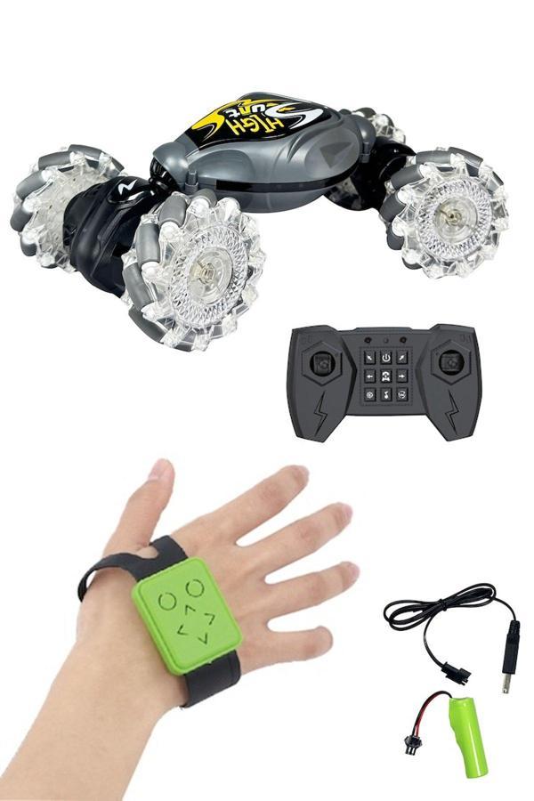 Bileğinizle Yönetilen Şarjlı 2.4G Uzaktan Kumandalı Stunt Araba ile Akrobatik Şov Zamanı! - Image 1