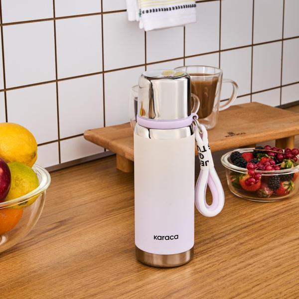 Karaca İnoxis Çelik Sızdırmaz Termos 550 Ml Lila - Image 1