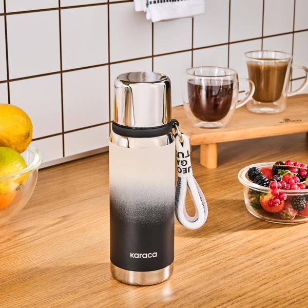 Karaca İnoxis Çelik Sızdırmaz Termos 550 Ml Siyah - Image 1