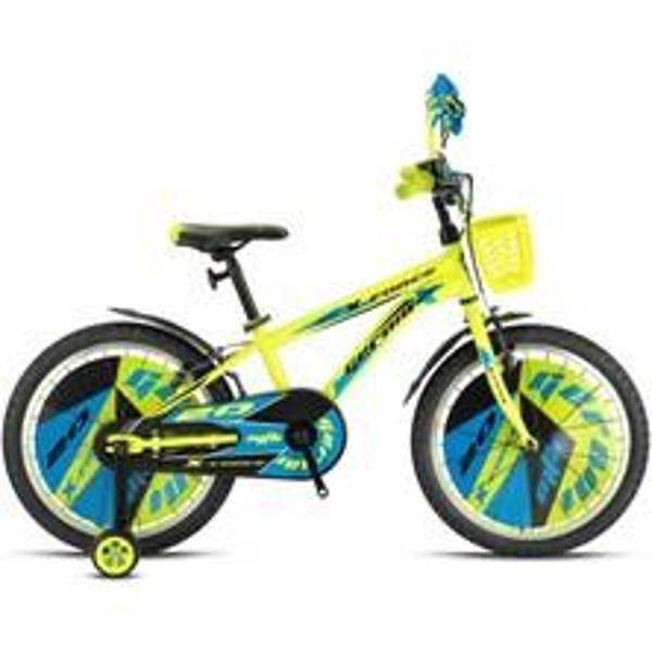 KRON X-FORCE 16 JANT MTB - 10' - Vitessiz - V.B. -Neon Sarı- Siyah-Mavi - Image 1