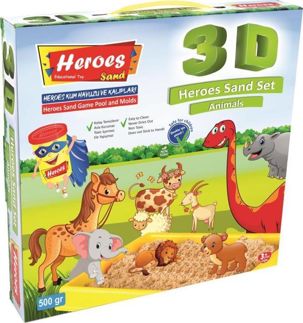 Eren 3D KALIPLI ORMAN HAYVANLARI KİNETİK KUM SET 500 GR KUM-034 - Image 1