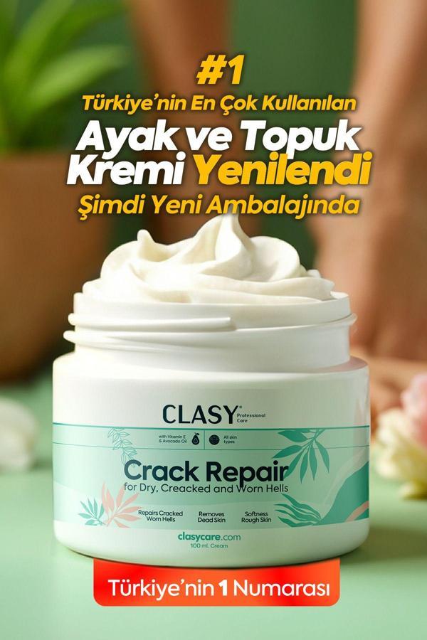 Clasy Care Clasy Krem Crack Repair Cream - Ayak Ve Topuk Çatlak Kremi - Image 1