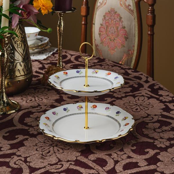 Karaca Royal Bone Diana Katlı Kurabiyelik Gold - Image 1