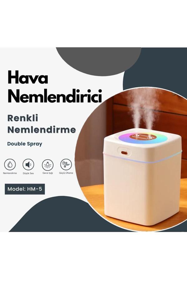 3300 ml Büyük Boy Hava Nemlendirici Buhar Makinesi Işıklı Ambians Kensa - Image 1