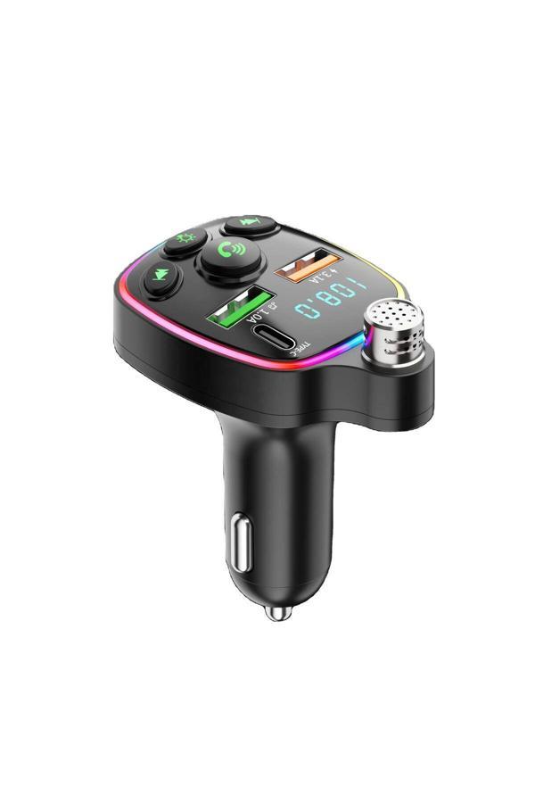 Bluetooth Araç Kiti Araç Fm Transmitter USB Type-C MP3 SD Kart Flash Için Uygun PD Çakmaklık Girişli - Image 1