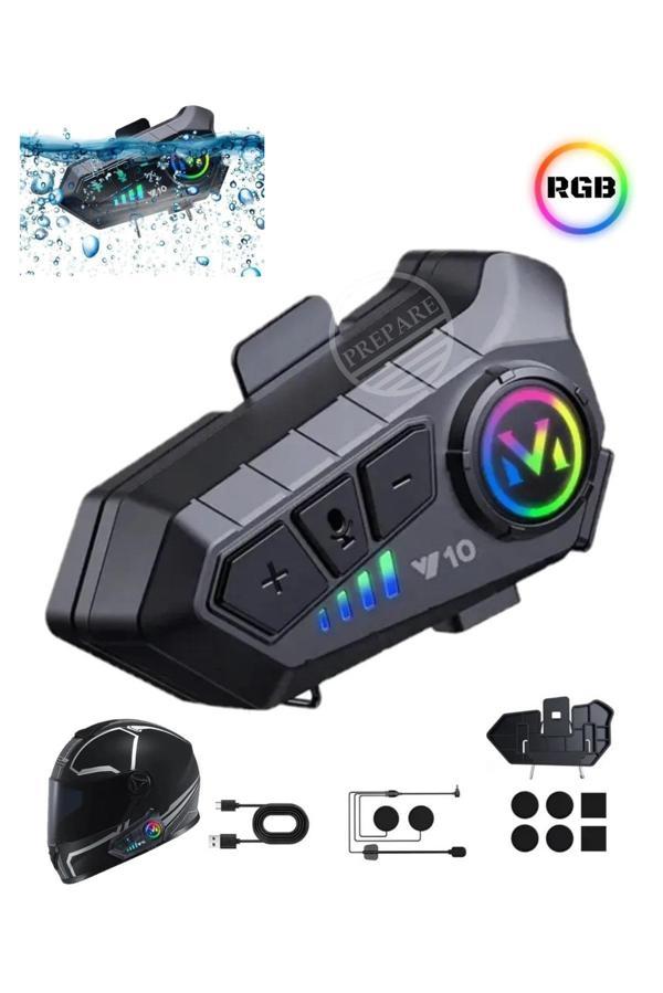 Kask Bluetooth Kulaklık Y-10P Bluetooth Motosiklet Kulaklık 5.3 Motosiklet Kulaklık - Image 1