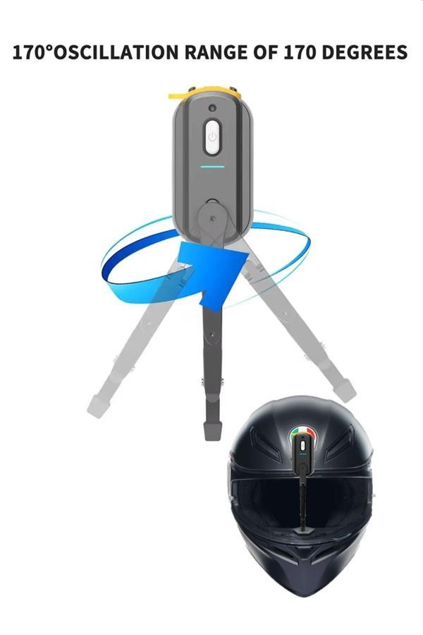Motosiklet Kask Vizör Silici Üniversal Su Geçirmez Kask Ön Cam Silecek Şarj Edilebilr 800 Mah - Image 1