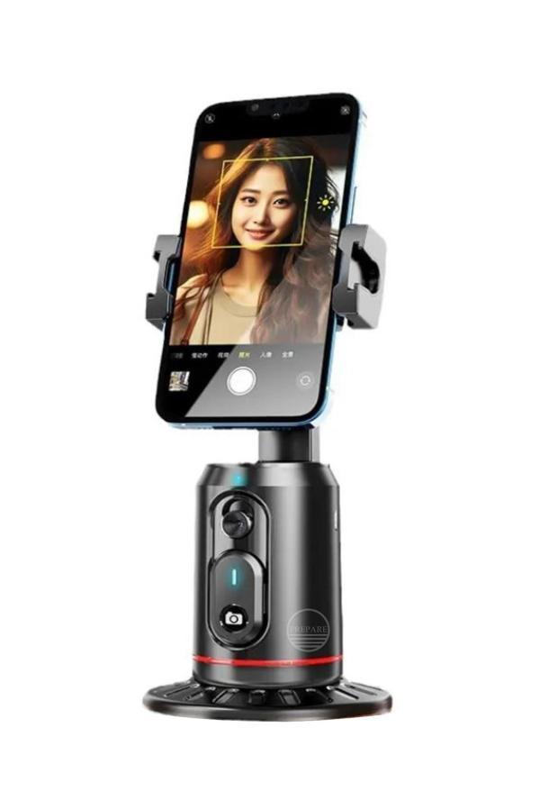 Otomatik Yüz Takipli Gimbal - Akıllı Telefon ve Aksiyon Kamerası için 360° Döner Masaüstü Q02 - Image 1