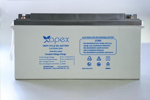 12V 150Ah Jel Akü Apex - Image 1