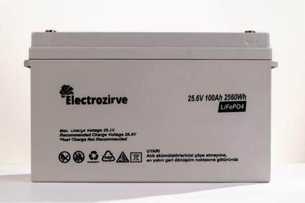 Electro Zirve 25,6V 100Ah Lityum Akü (LifePO4) - Image 1