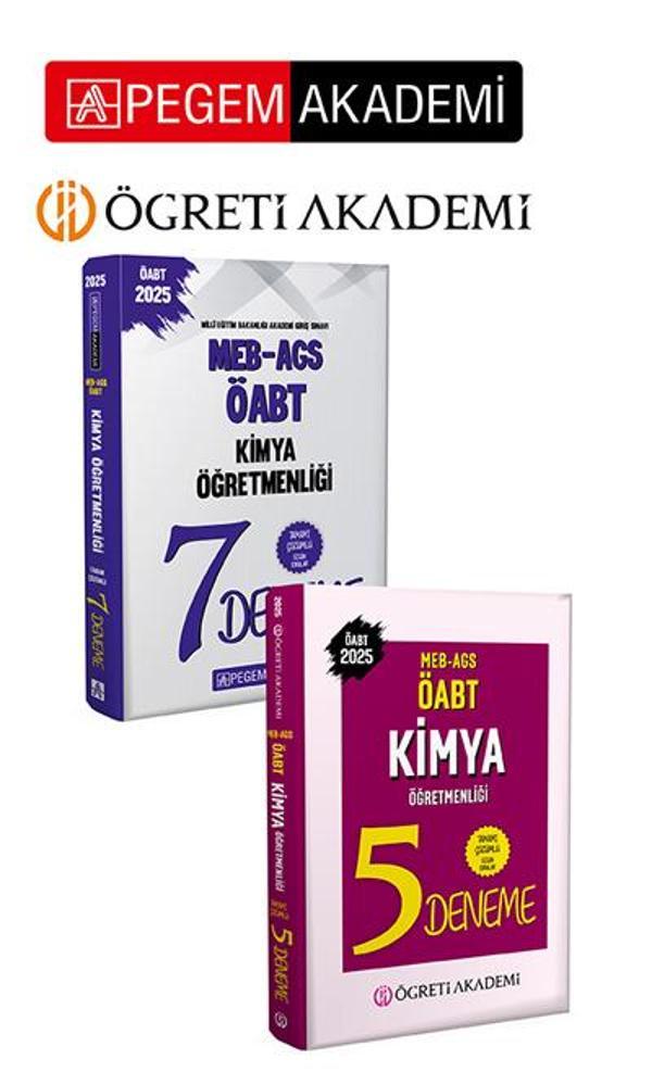 PEGEM AKADEMİ 2025 MEB AGS ÖABT Kimya Öğretmenliği Tamamı Çözümlü 5 Deneme + 2025 MEB-AGS-ÖABT Kimya - Pegem Akademi Yayıncılık - Image 1