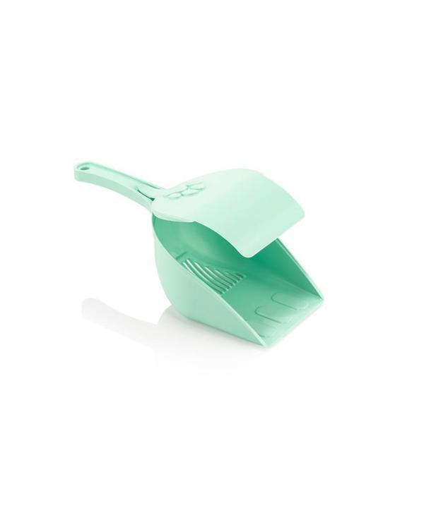 Omnipazar SY-5094 Kapaklı Plastik Evcil Hayvan Kedi Tuvalet Küreği Yeşil - Image 1
