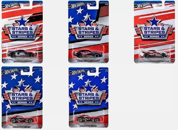 Hot Wheels Stars & Stripes Serites 5'li Set GRT01 - Image 1