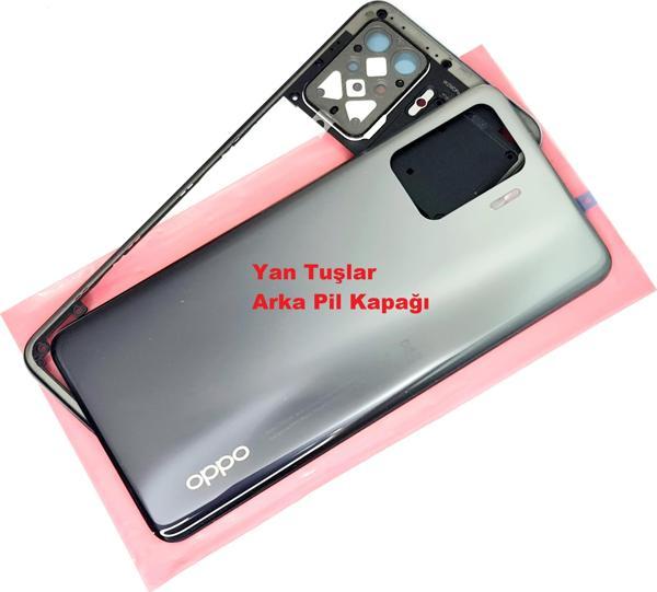 Tkgz Oppo Reno 5 Lite kasa Arka Pil Batarya Kapağı Siyah - Image 1