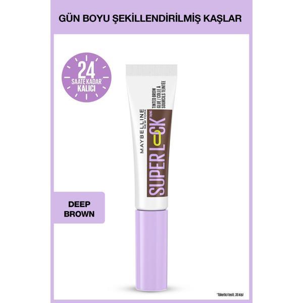 Super Lock Brow Glue Kaş Sabitleyici Maskara -  Deep Brown - Image 1