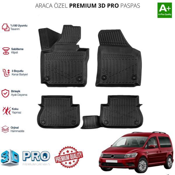 CADDY ARACA ÖZEL 3D PASPAS 2002 2003 2004 2005 2006 2007 2008 2009 2010 - Image 1