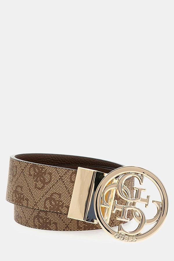 Guess Kadın Taş Rengi Noelle Çift Taraflı Kemer - Image 1