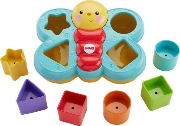 Fisher-Price Şekil Eşleştirme Arkadaşı Kelebek 6 Bloklu CDC22 - Image 1