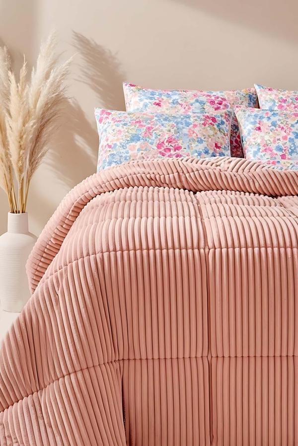 Sevda Çiçeği Pudra Çift Kişilik Tresa Uyku & Çeyiz Seti - Image 1