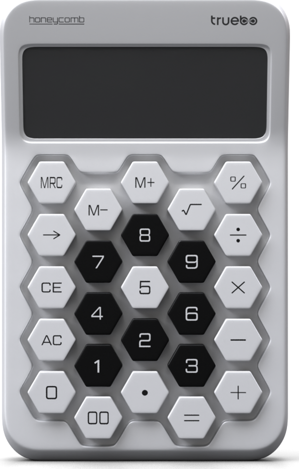 Truebo Honeycomb Beyaz Renkli Hesap Makinesi - Image 1