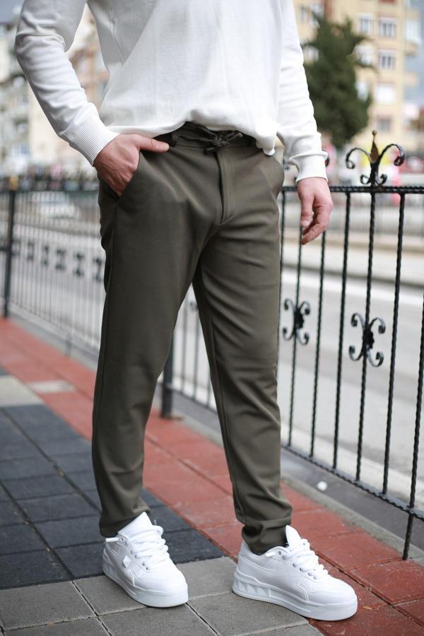 Bel Lastik İpli Kumaş Jogger - Image 1