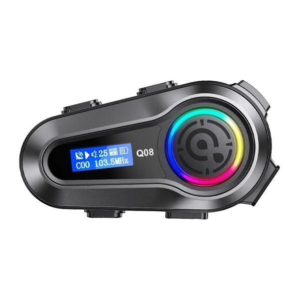 Motosiklet İntercom Üniversal Tüm Kasklara Uygun Işıklı Mod Motor 5.3 Bluetooth - Image 1