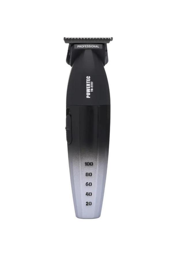 Powertec TR-2727 Black Profesyonel Usb Şarjlı Sakal Ense Çizim Tıraş Makinesi - Image 1