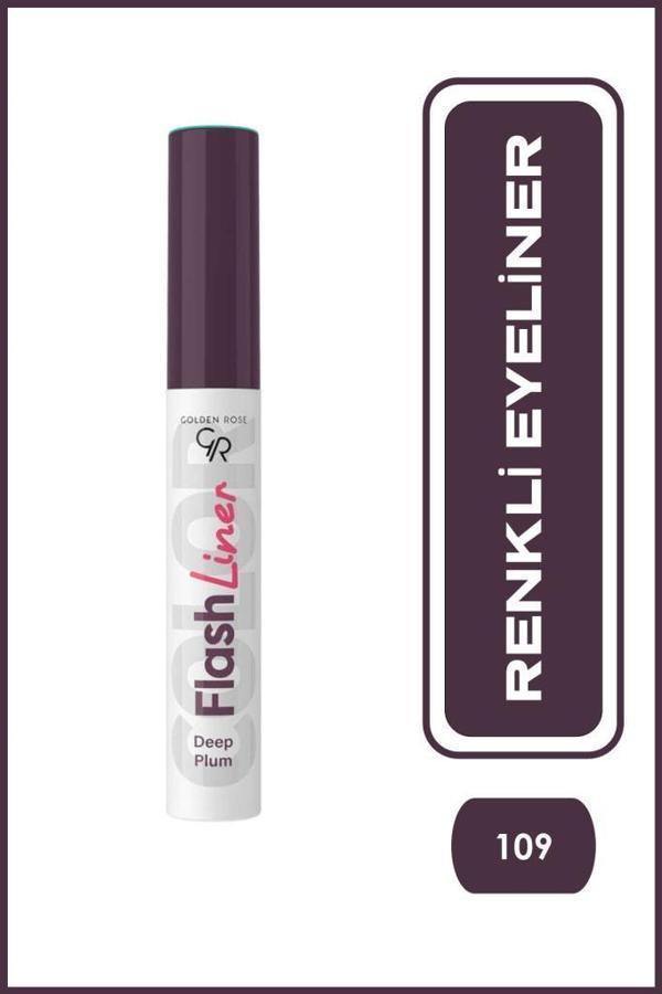 Golden Rose Flash Liner Colored Eyeliner - 109 Deep Plum - Renkli Eyeliner - Image 1