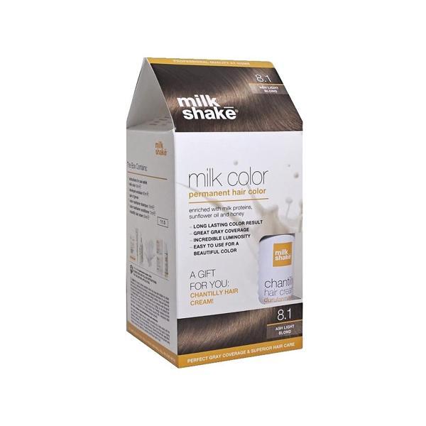 Milk Shake  8.1 Açık Kumral Küllü Saç Boyası + Saç Kremi 50 ml Set - Image 1