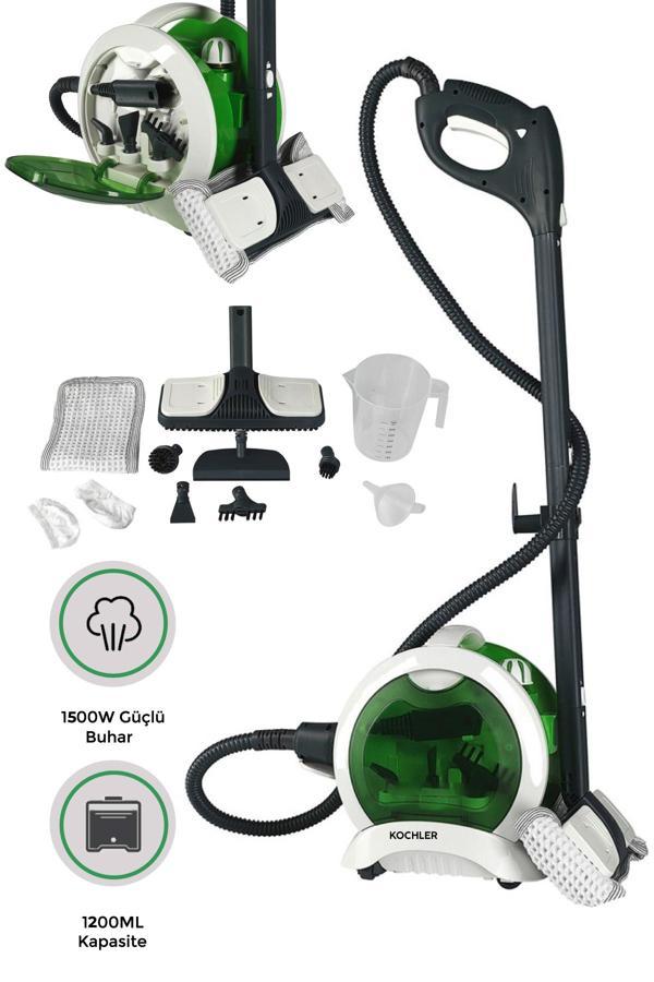 1500W Çok Amaçlı Buharlı Temizlik Makinesi – 3,5 Bar Buhar Gücü, 1200 ml Su Haznesi - Image 1