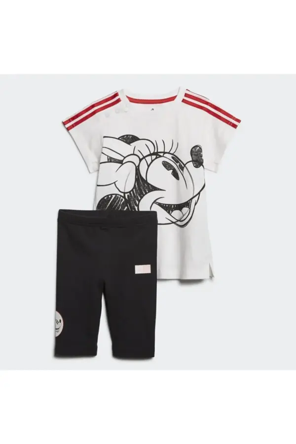 adidas Minnie Mouse Çocuk Tişört Şort Takımı - Image 1