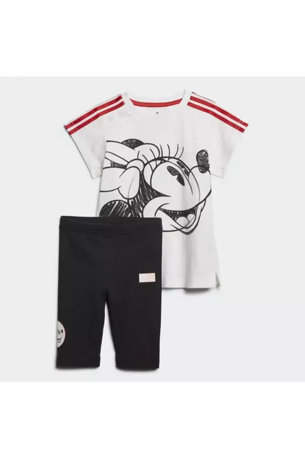 adidas Minnie Mouse Çocuk Tişört Şort Takımı - Image 1