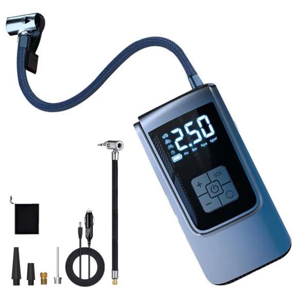 Polham 6000mAh Şarjlı 150PSİ Ultra Hızlı Lastik Şişirme Hava Kompresörü,Araç, Motosiklet, Bisiklet Pompası - Image 1