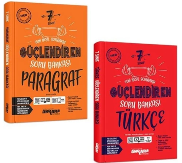 7.Sınıf Türkçe + Paragraf Güçlendiren Soru Seti 2 Kitap - Anka - Image 1