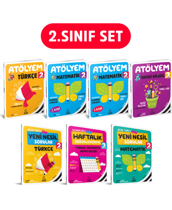 2. Sınıf Atölyem Set (7 Kitap) - Arı Yayıncılık - Image 1