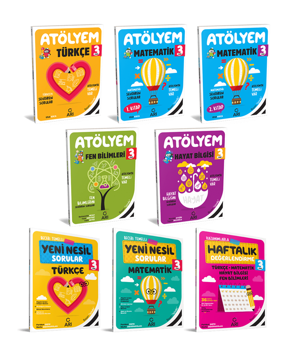 3. Sınıf Atölyem Set (8 Kitap) - Arı Yayıncılık - Image 1